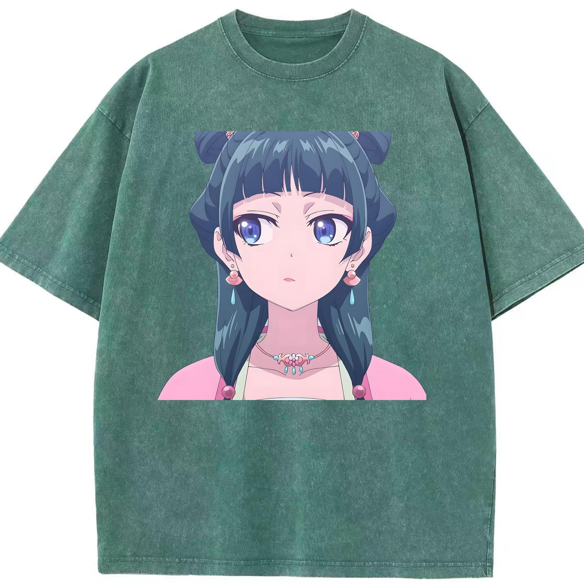 （画像用） 薬屋のひとりごと The Apothecary Diaries 綿100% ヴィンテージ風 半袖Tシャツ（フロントプリント）
